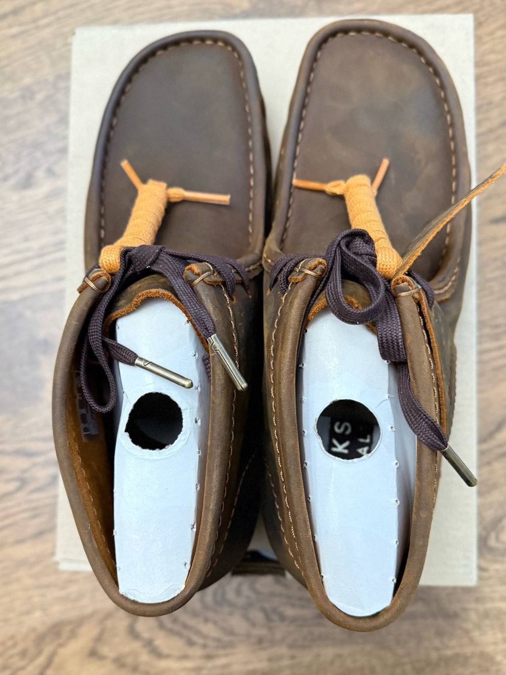Clarks Men's Originals Wallabee Boots 26155513 Beeswax - Picture 6 of 9